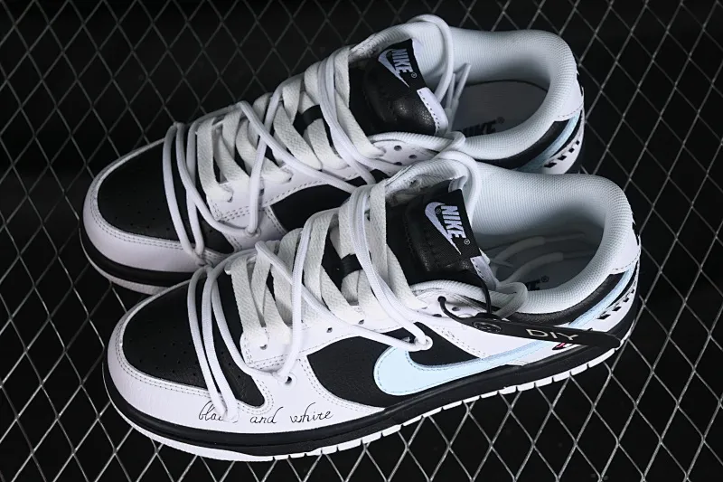 All categories Nk SB Dunk series Nk SB Dunk Low low-top sneakers Nk Dunk Low "Reverse Panda" Speed ​​racing black and white panda graffiti contrasting color SB strap low-top casual sneakers FD9064-011